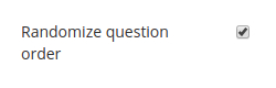 Change the order of questions in your exams automatically