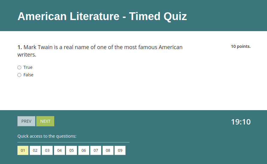 Make your own test to study online with HmmQuiz